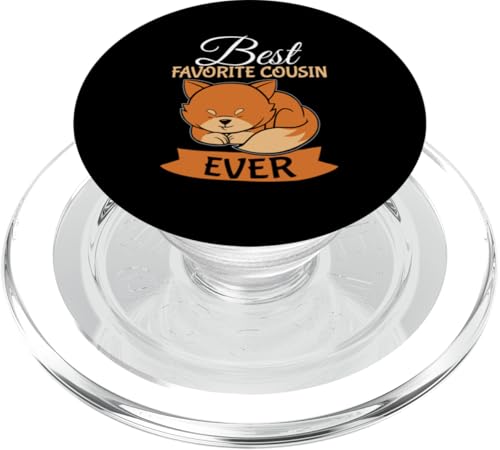 Best Favorite Cousin Ever Fox Design für Kinder PopSockets PopGrip für MagSafe von The Crazy Cousin Crew