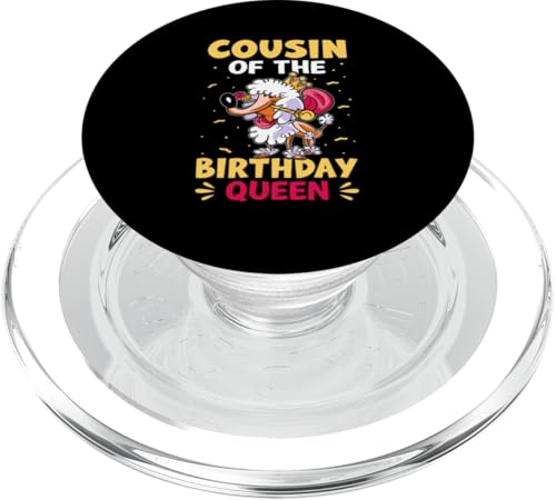 Cousin der Geburtstagskönigin für Kinder PopSockets PopGrip für MagSafe von The Crazy Cousin Crew