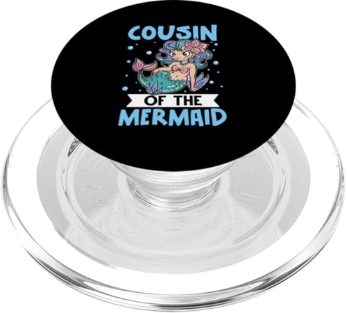 Cousin der Meerjungfrau für Mädchen und Jungen PopSockets PopGrip für MagSafe von The Crazy Cousin Crew