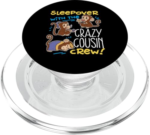 Crazy Cousin Crew Sleepover Süße Affen PopSockets PopGrip für MagSafe von The Crazy Cousin Crew