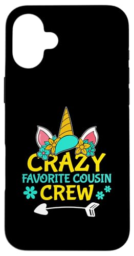 Crazy Favorite Cousin Crew Einhorn für Mädchen Hülle für iPhone 16 Plus Crazy Favorite Cousin Crew Einhorn für Mädchen Hülle für iPhone 16 Plus von The Crazy Cousin Crew