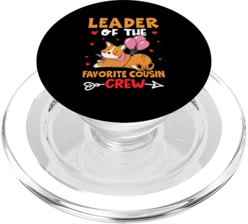 Crew-Design mit Hund von Leader Of The Favorite Cousin PopSockets PopGrip für MagSafe von The Crazy Cousin Crew