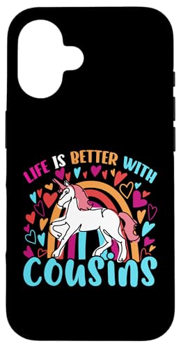 Das Leben ist besser mit Cousins Hülle für iPhone 16 von The Crazy Cousin Crew
