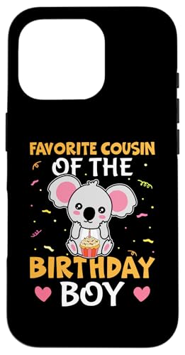 Favorite Cousin of the Birthday Boy Koalabär für Mädchen Hülle für iPhone 16 Pro Favorite Cousin of the Birthday Boy Koalabär für Mädchen Hülle für iPhone 16 Pro von The Crazy Cousin Crew