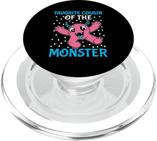 Favorite Cousin of the Monster Design für Mädchen PopSockets PopGrip für MagSafe von The Crazy Cousin Crew