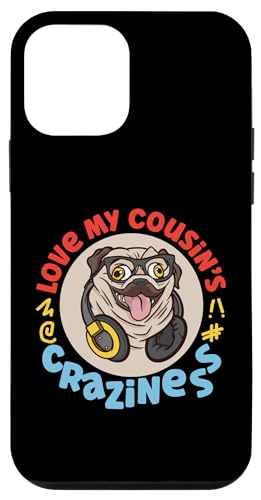 Love My Cousin's Crazyness Mops mit Kopfhörern Hülle für iPhone 12 mini Love My Cousin's Crazyness Mops mit Kopfhörern Hülle für iPhone 12 mini von The Crazy Cousin Crew