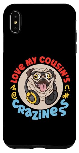 Love My Cousin's Crazyness Mops mit Kopfhörern Hülle für iPhone XS Max Love My Cousin's Crazyness Mops mit Kopfhörern Hülle für iPhone XS Max von The Crazy Cousin Crew