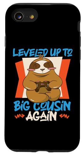 Wieder zum Big Cousin hochgestuft Gaming Sloth Hülle für iPhone SE (2020) / 7 / 8 von The Crazy Cousin Crew