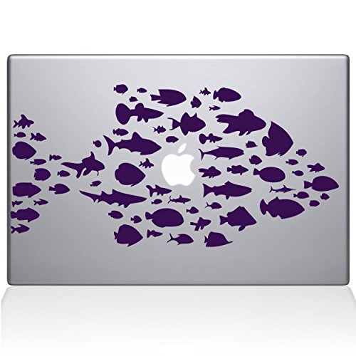 Die Aufkleber Guru 0146-mac-15 X -lav Schwimmen mit Die Fische Aufkleber Vinyl Aufkleber, 38,1 cm MacBook Pro (2016 und neuere), Lavendel von The Decal Guru