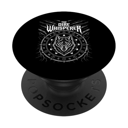White Dire Wolf Reunion Remos und Romulus der Schreckensflüsterer PopSockets Klebender PopGrip von The Dire Wolf Return Wolves Lover