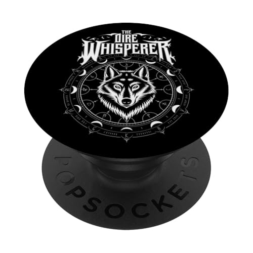 White Dire Wolf Reunion Remos und Romulus der Schreckensflüsterer PopSockets Klebender PopGrip von The Dire Wolf Return Wolves Lover