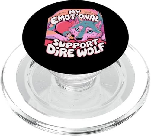 White Dire Wolf Reunion Remos und Romulus der Schreckensflüsterer PopSockets PopGrip für MagSafe von The Dire Wolf Return Wolves Lover