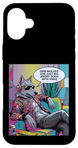 Witzige weiße schreckliche Wölfe Remos Romulus Angry Dogs With Vibes Hülle für iPhone 16 Plus Witzige weiße schreckliche Wölfe Remos Romulus Angry Dogs With Vibes Hülle für iPhone 16 Plus von The Dire Wolf Return Wolves Lover