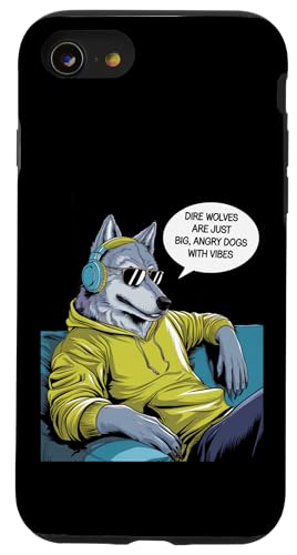 Witzige weiße schreckliche Wölfe Remos Romulus Angry Dogs With Vibes Hülle für iPhone SE (2020) / 7 / 8 von The Dire Wolf Return Wolves Lover