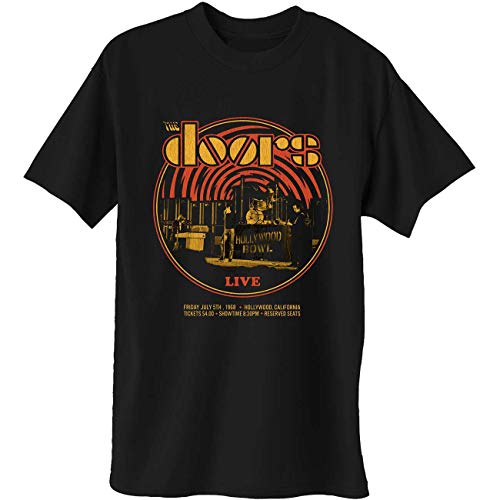 T-Shirt # M Black Unisex # 68 Retro Circle von The Doors