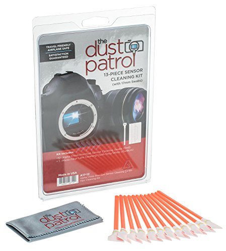 The Dust Patrol Alpha 17mm Premium Sensorreinigungs-Swabs (12er Pack) (Rot). Für Kameras mit APS-C Sensoren - die gängigste Größe von The Dust Patrol