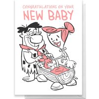 Flintstones New Baby Girl Greetings Card - Standard Card von The Flintstones