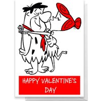 Flintstones Valentines Greetings Card - Standard Card von The Flintstones