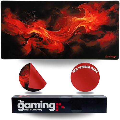 The Gaming Mat Company Einzelspieler-MTG-Spielmatte und Gaming-Mauspad - 28" x 14" Flames, Kompatibel Mit Magic The Gathering-Spielmatten, MTG-Karten, Großes Mauspad The Gaming Mat Company Einzelspieler-MTG-Spielmatte und Gaming-Mauspad - 28" x 14" Flames, Kompatibel Mit Magic The Gathering-Spielmatten, MTG-Karten, Großes Mauspad von The Gaming Mat Company