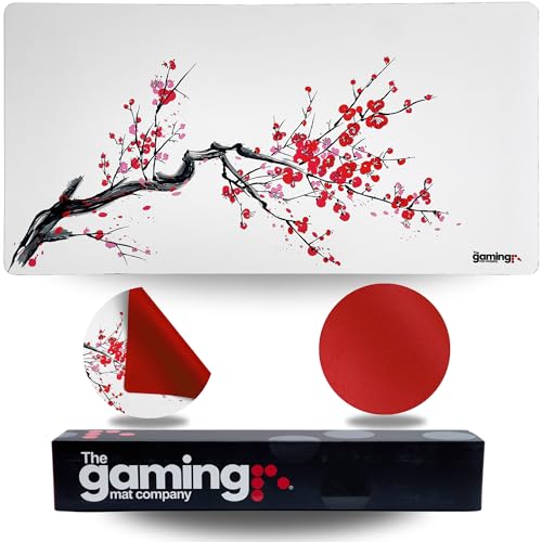 The Gaming Mat Company MTG Playmat & Gaming-Mauspad für Einzelspieler, 71,1 x 35,6 cm, Kirschblüten-Gaming-Mauspad, kompatibel mit Magic The Gathering Playmats MTG Karten, YuGiOh Gaming-Matte, großes von The Gaming Mat Company