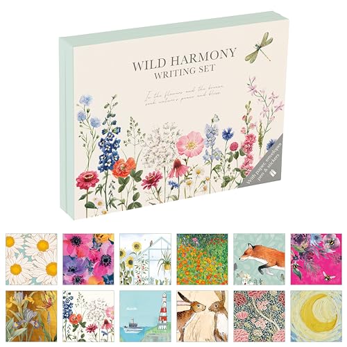 TGSC | Wild Harmony Briefpapier-Briefschreibsets für Geschenke | Kugelschreiber mit 32 x A5-Briefpapierblättern und 16 x Umschlägen | Briefpapier und Umschläge | Briefschreibset und 2 Blatt Briefsiege TGSC | Wild Harmony Briefpapier-Briefschreibsets für Geschenke | Kugelschreiber mit 32 x A5-Briefpapierblättern und 16 x Umschlägen | Briefpapier und Umschläge | Briefschreibset und 2 Blatt Briefsiege von The Gifted Stationery