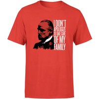 The Godfather I Dont Apologize Herren T-Shirt - Rot - XL von Original Hero