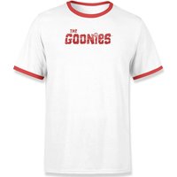 The Goonies Chunk Retro Unisex T-Shirt - Weiß / Rot Ringer - XL von The Goonies