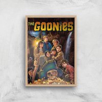 The Goonies Classic Cover Giclee Art Print - A2 - Wooden Frame von The Goonies