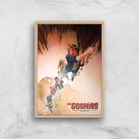 The Goonies Retro Poster Giclee Art Print - A2 - Wooden Frame von The Goonies