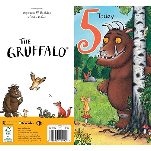Der Grüffelo GR022 "5." Geburtstag Karte von The Gruffalo