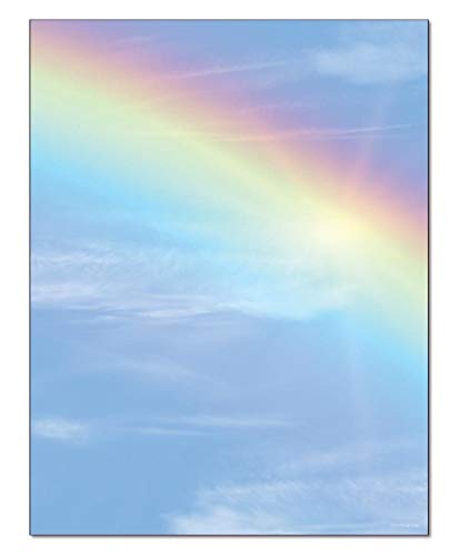 Briefkopf in Regenbogenfarben, 100 Blatt/Packung, 1 Packung von The Image Shop
