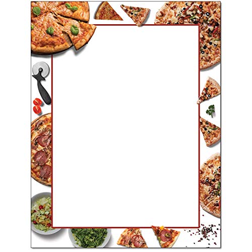Pizza Party Briefkopf Laser & Inkjet Druckerpapier 100 Sheets Mehrfarbig von The Image Shop