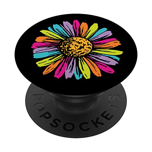 Regenbogen-Margerite PopSockets mit austauschbarem PopGrip Regenbogen-Margerite PopSockets mit austauschbarem PopGrip von Air Waves