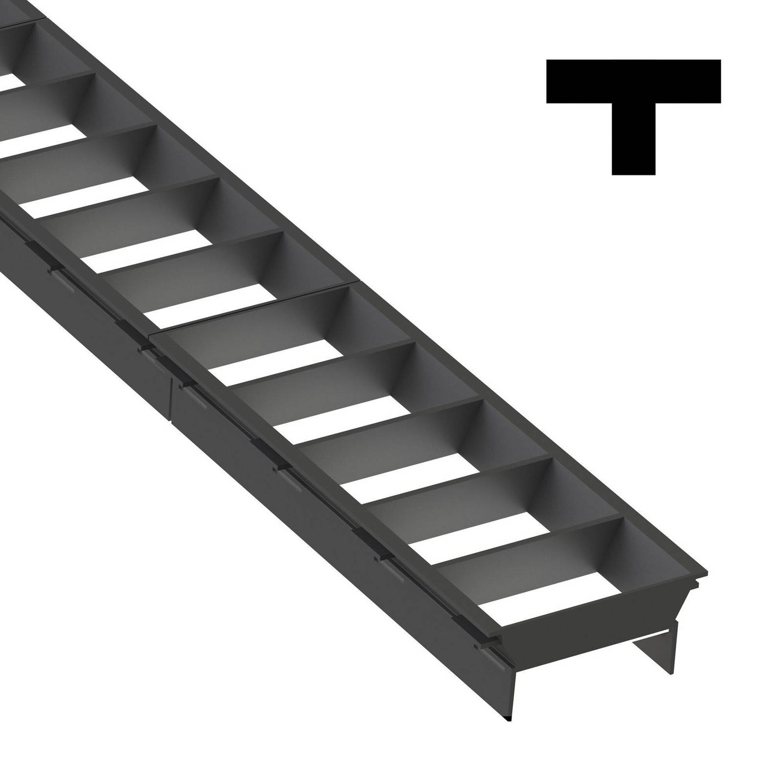 SLC Blendschutzraster Click T joint, schwarz, Kunststoff SLC Blendschutzraster Click T joint, schwarz, Kunststoff von The Light Group