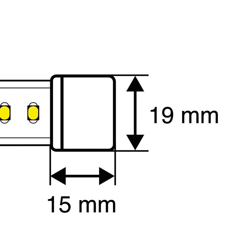 SLC Endkappe für LED-Strip 230V IP65 von The Light Group