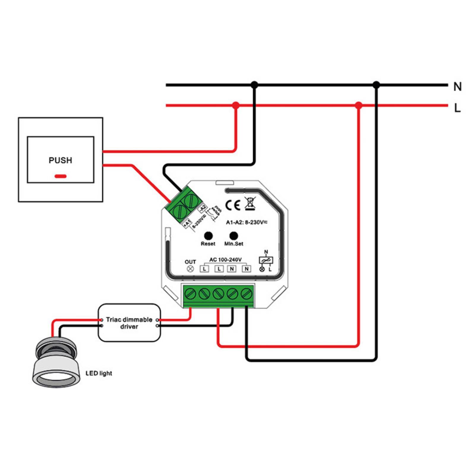 SLC SmartOne AC Dimmer Mini 200W ZigBee LN von The Light Group