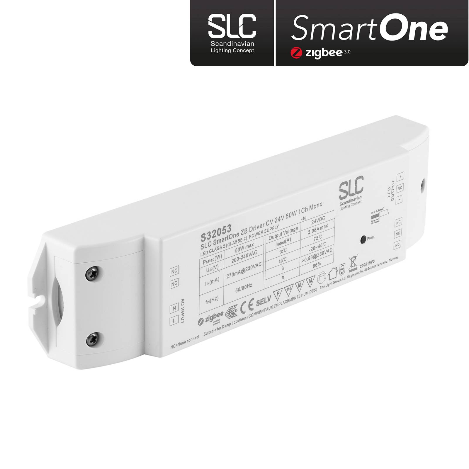 SLC SmartOne Netzteil ZigBee CV 24V 50W PWM Mono SLC SmartOne Netzteil ZigBee CV 24V 50W PWM Mono von The Light Group