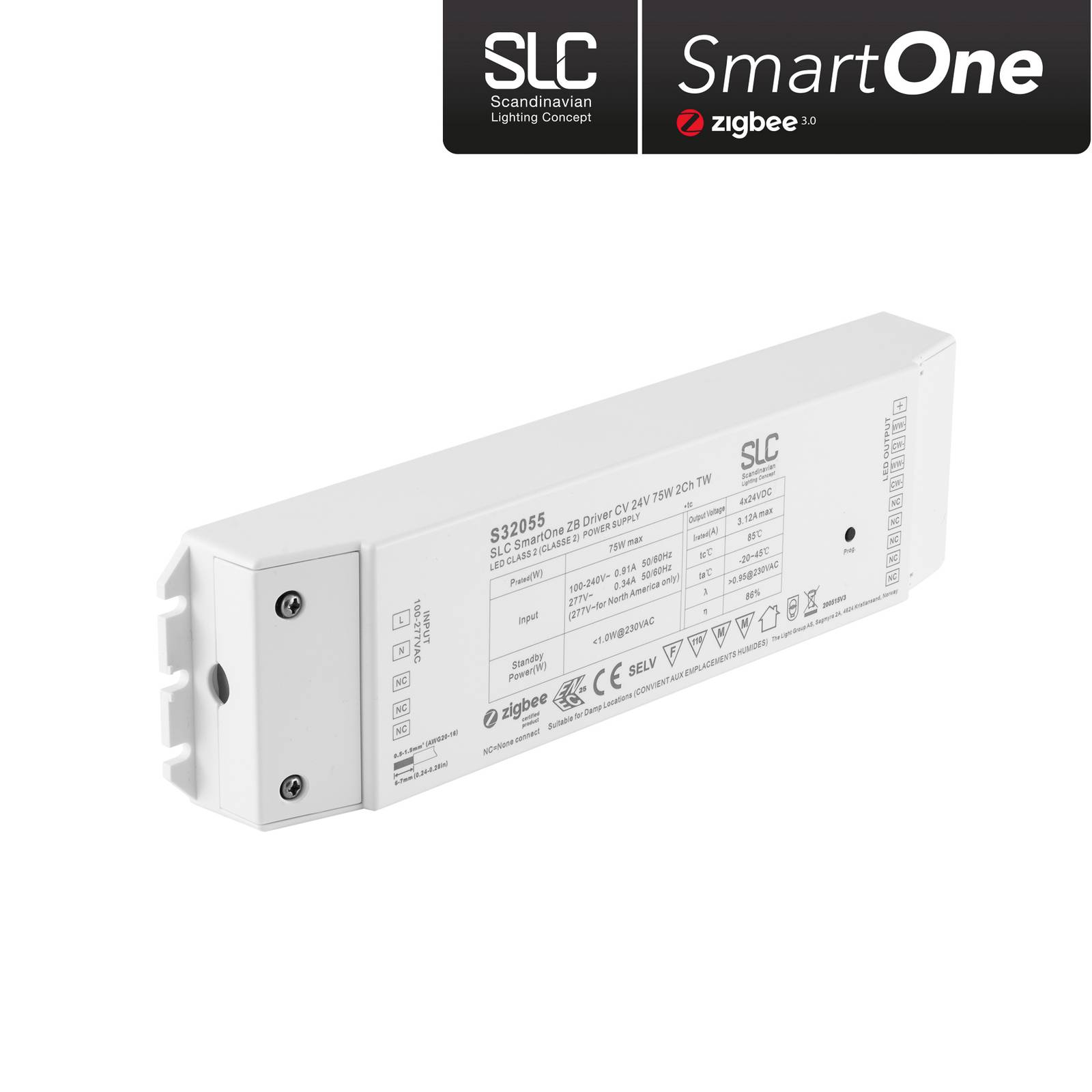 SLC SmartOne Netzteil ZigBee CV 24V 75W PWM CCT SLC SmartOne Netzteil ZigBee CV 24V 75W PWM CCT von The Light Group