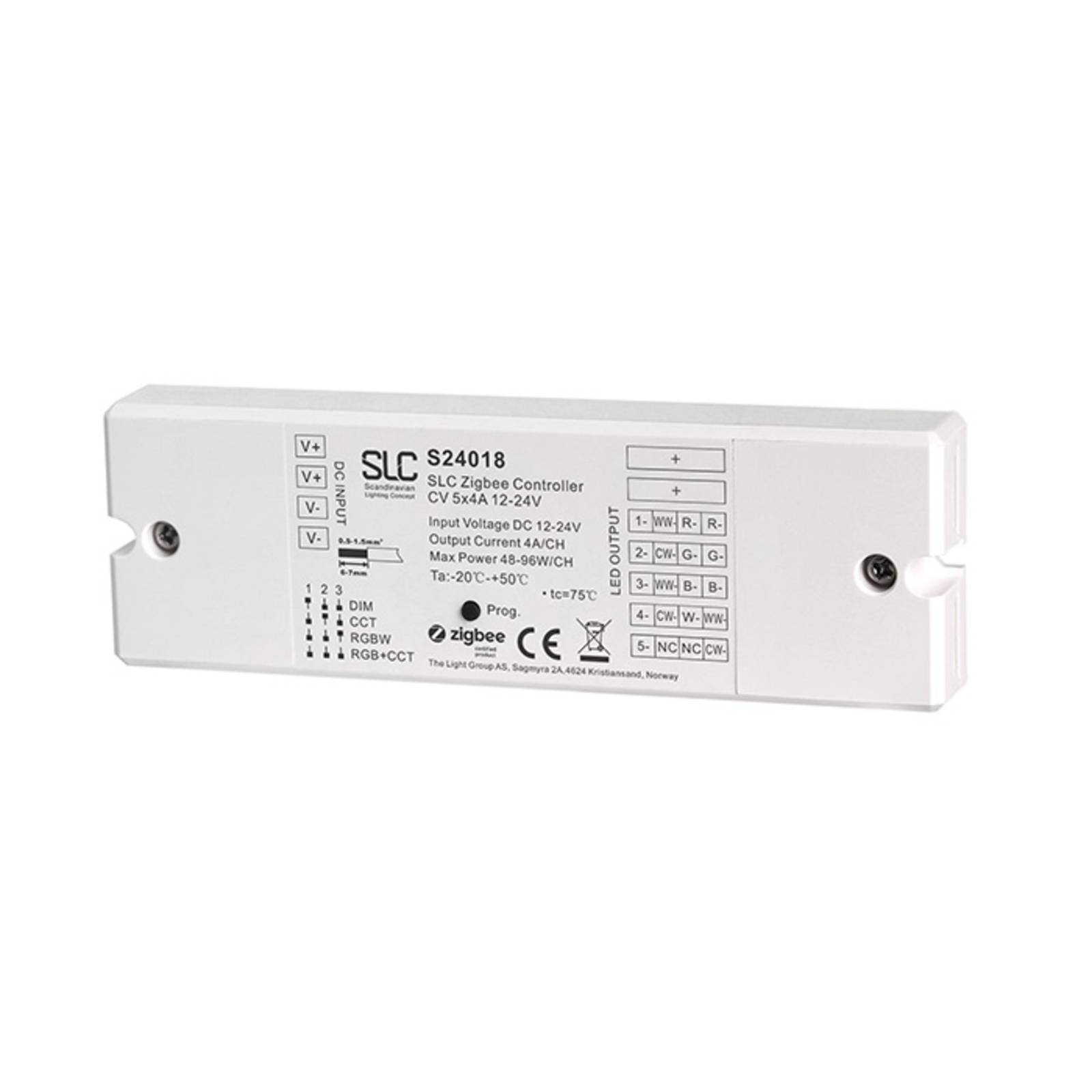 SLC SmartOne ZigBee Controller CV 5x4A 12-24V Mono SLC SmartOne ZigBee Controller CV 5x4A 12-24V Mono von The Light Group
