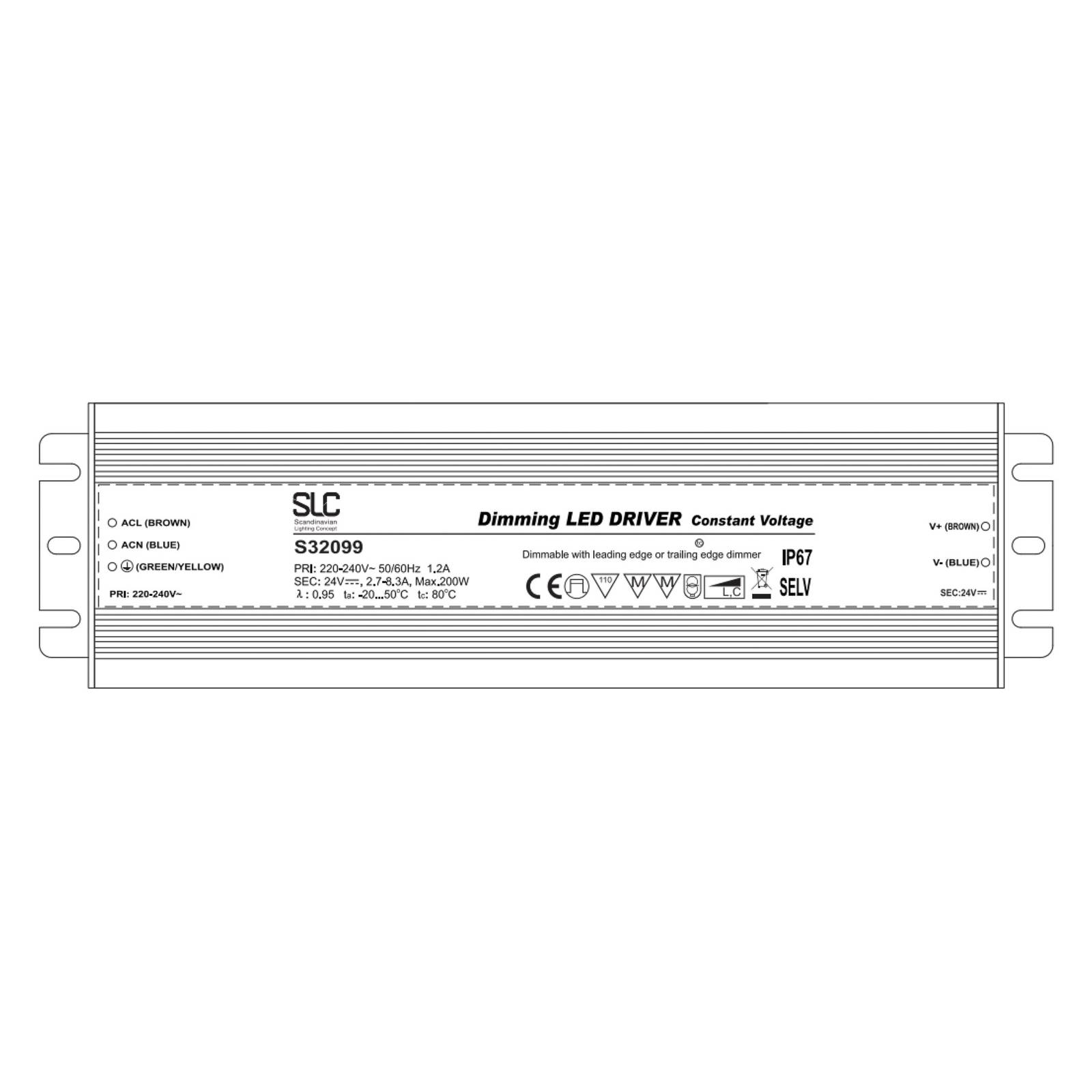 SLC Treiber CV 24W 200W PWM IP67 von The Light Group