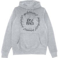 Lord Of The Rings Ring Logo Hoodie - Grey - XXL Lord Of The Rings Ring Logo Hoodie - Grey - XXL von The Lord Of The Rings