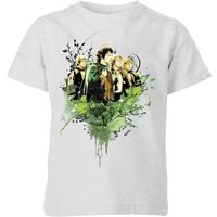 The Lord Of The Rings Hobbits Kids' T-Shirt - Grey - 7-8 Jahre von The Lord of the Rings