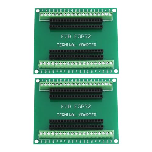 The Lord of the Tools 2 Stück Grün 38 Pin Schmale Version ESP32 Breakout Board GPIO 1 in 2 für ESP-WROOM-32 Mikrocontroller Entwicklungsboard 77 x 63 mm The Lord of the Tools 2 Stück Grün 38 Pin Schmale Version ESP32 Breakout Board GPIO 1 in 2 für ESP-WROOM-32 Mikrocontroller Entwicklungsboard 77 x 63 mm von The Lord of the Tools
