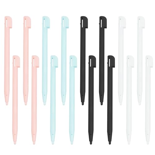 The Lord of the Tools 20pcs Stylus Pen Touch Screen Pen NDSL Touch Pens Kompatibel mit Nintendo NDS Lite zur Steuerung von Videospielen, Weiß Schwarz Rosa Blau von The Lord of the Tools