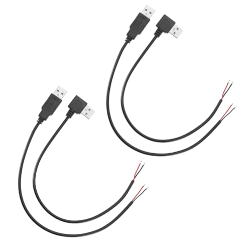 The Lord of the Tools 4 Stück USB 2.0-Kabel mit Offenem Ende 2-adriges USB-Stecker-offenes Kabel DIY-Reparatur-Anschluss Ladegerät-Kabel 2-adriger Blanker Stromdraht für LED-Licht-Lüfter The Lord of the Tools 4 Stück USB 2.0-Kabel mit Offenem Ende 2-adriges USB-Stecker-offenes Kabel DIY-Reparatur-Anschluss Ladegerät-Kabel 2-adriger Blanker Stromdraht für LED-Licht-Lüfter von The Lord of the Tools