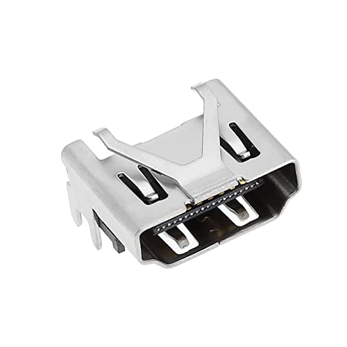 The Lord of the Tools HDMI Port Socket Interface Connector Ersatz Kompatibel mit PS4 Slim/PRO Aluminium HDMI Slim Port Socket Elektronisches Zubehör Silber von The Lord of the Tools