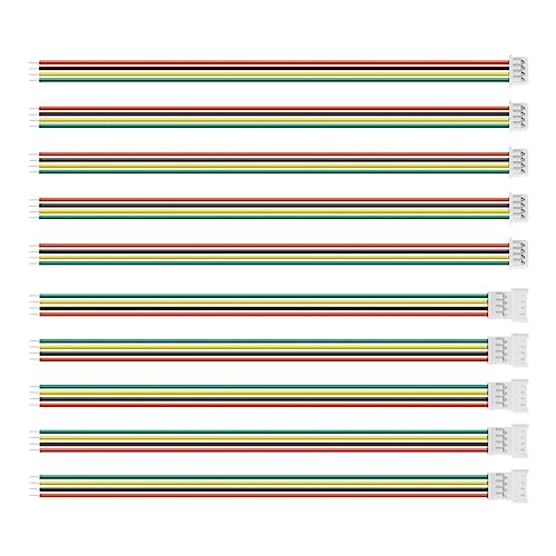 The Lord of the Tools JST-Anschlusskabel, 4-polig, Micro-JST-Stecker, 1,25 mm Rasterung, männlich, weiblich, Adapterkabel, Verlängerungskabel mit 10 cm Draht für Mini-RC-Hubschrauber, LED-Streifen, 20 von The Lord of the Tools