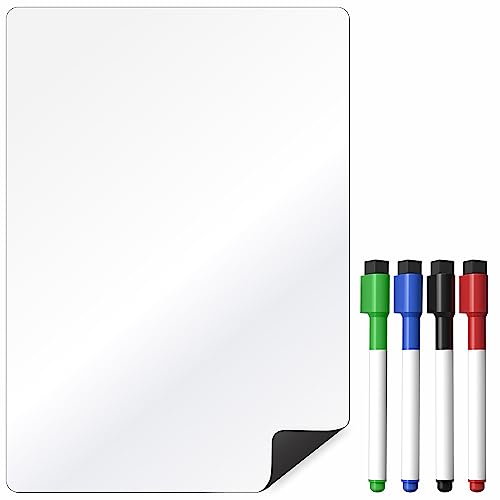 TMS Magnetisches Whiteboard-Blatt für Kühlschrank, A4, trocken abwischbar, für Notizen, Einkaufslisten und Erinnerungen, Verwendung als Memoboard, Wochenplaner oder Pinnwand (A4 (30 x 21 cm) von The Magnet Shop