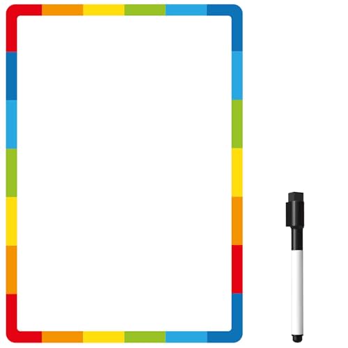 TMS Magnetisches Whiteboard für Kühlschrank | Trocken abwischbares Memoboard, wöchentlicher Mahlzeitenplaner, Einkaufsliste oder Organizer für die Küche | flexibel, trocken abwischbar und klein (A4 von The Magnet Shop