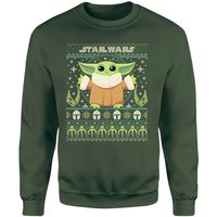 The Mandalorian Grogu Weihnachtspullover – Grün - XS von The Mandalorian